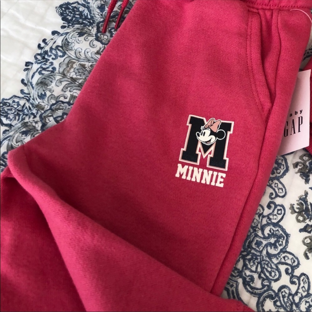 Baby Gap Minnie Mouse Joggers SET 18-24M Pants NWT - Picture 6 of 7